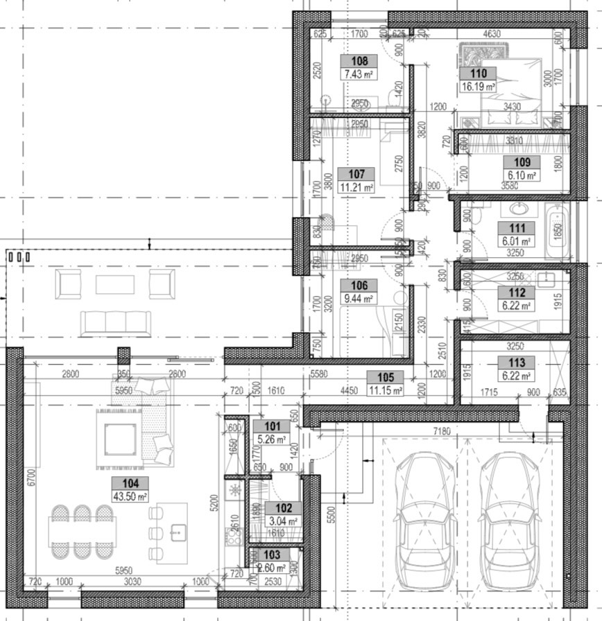 Namo plano brėžinys